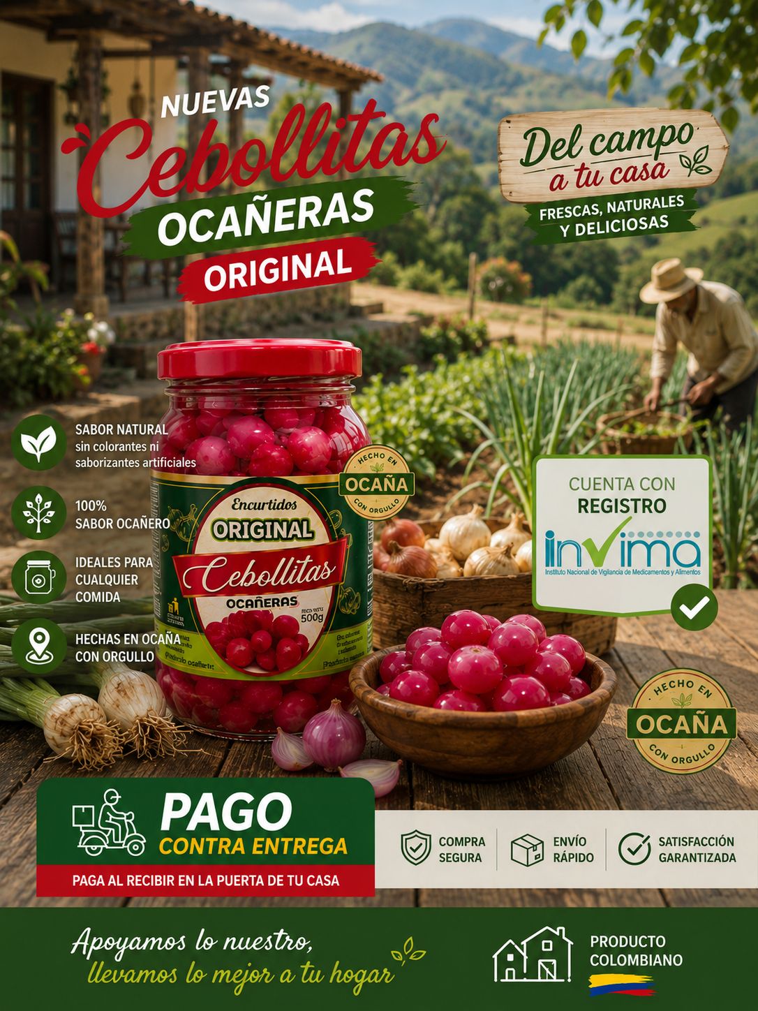 CEBOLLITAS OCAÑERAS 100% ORIGINALES 500 GRAMOS DE PURO SABOR