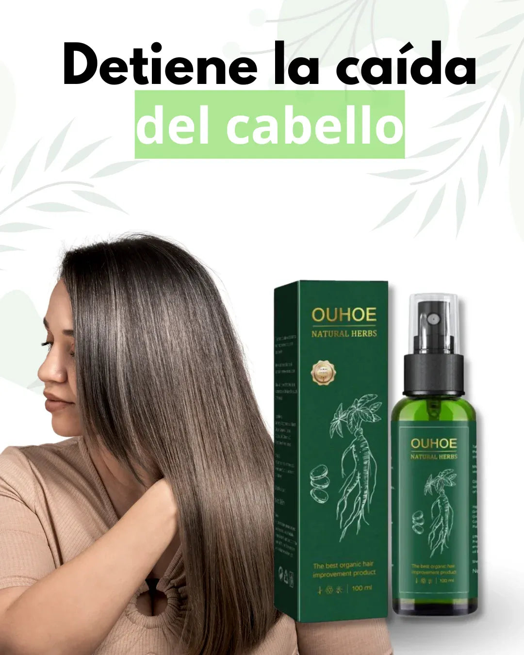 SUPER OFERTA | OUHOE NATURAL SPRAY CRECIMIENTO ACELERADO DEL CABELLO EN SOLO 14 DIAS